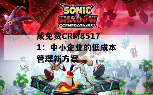 成免费CRM85171：中小企业的低成本管理新方案