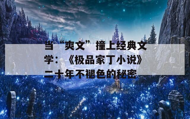 当“爽文”撞上经典文学：《极品家丁小说》二十年不褪色的秘密