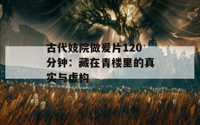 古代妓院做爰片120分钟：藏在青楼里的真实与虚构