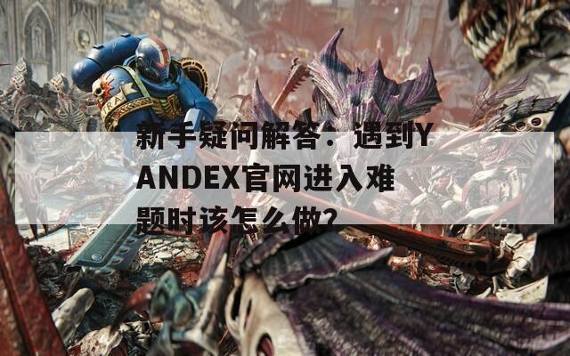 新手疑问解答：遇到YANDEX官网进入难题时该怎么做？