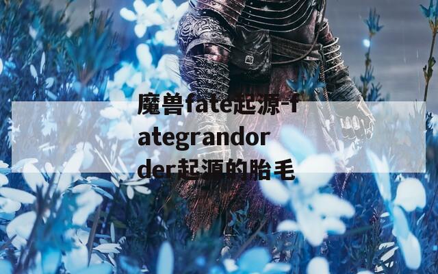 魔兽fate起源-fategrandorder起源的胎毛