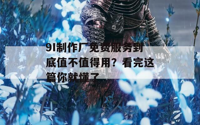 9I制作厂免费服务到底值不值得用？看完这篇你就懂了