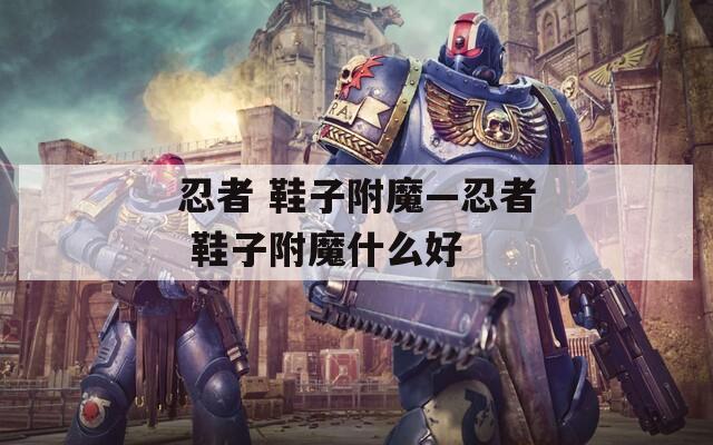 忍者 鞋子附魔—忍者 鞋子附魔什么好